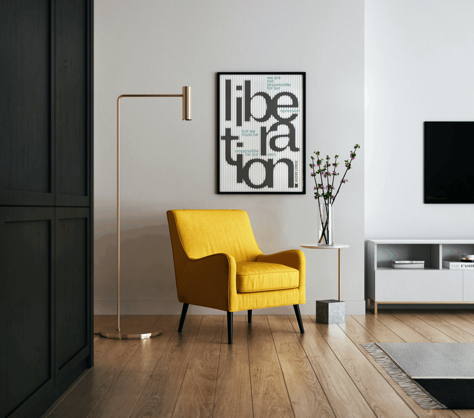 room poster mockup